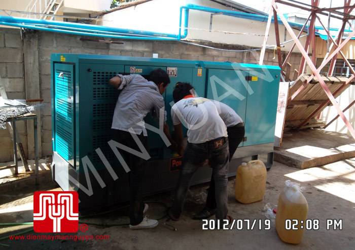 The set of 120KVA Cummins soundproof Generator was delivered to customer in Cambodia on 2012 July 19th