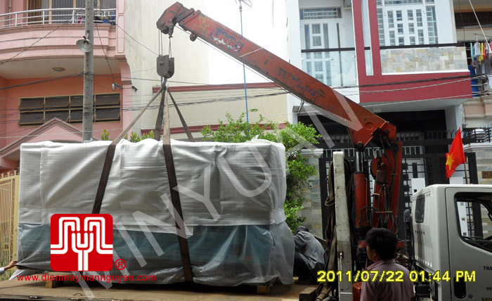 The set of 140KVA Cummins soundproof Generator was delivered to customer in Ho Chi Minh on 2011 July 22th