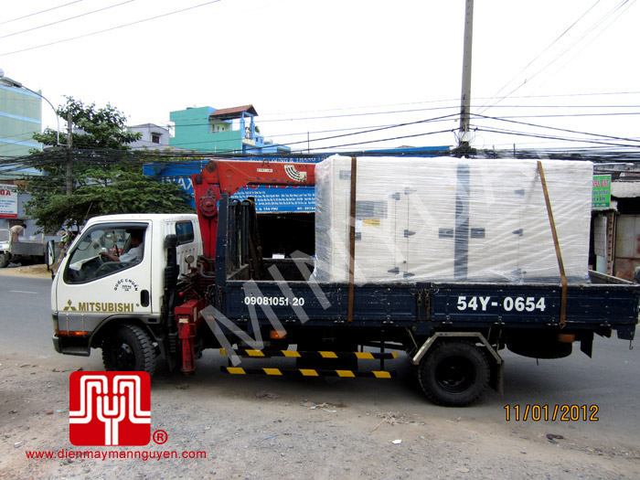 The set of 140KVA Cummins soundproof Generator was  delivered to customer in Cambodia on 2012 January 11th