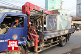 The set of 60KVA Cummins soundproof Generator  was delivered to customer in Ho Chi Minh on 2011 December 28th