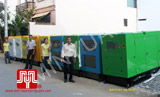 The 10 set Cummins sound proof generators were delivered to customer in Ho Chi Minh on 2011 January 12th