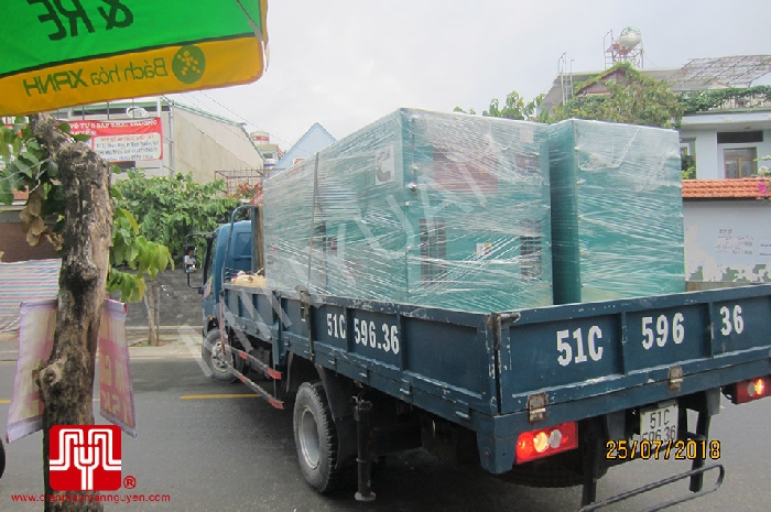 The Set of 100kva Cummins generator was delivered to Ho Chi Minh on 25/07/2018
