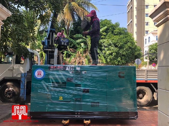 The Set of 120kva Cummins generator was delivered on 10/01/2019