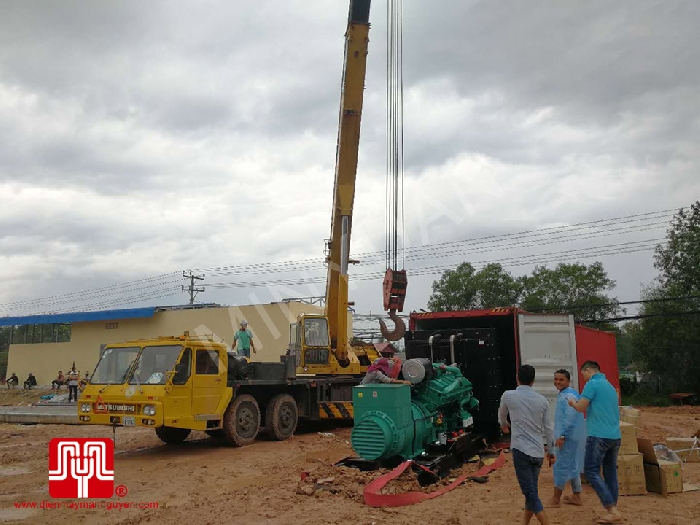 The Set of 1250kva Cummins generator was delivered to Cambodia on 25/12/2017