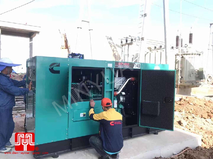 The Set of 140kva Cummins generator was delivered on 10/12/2019