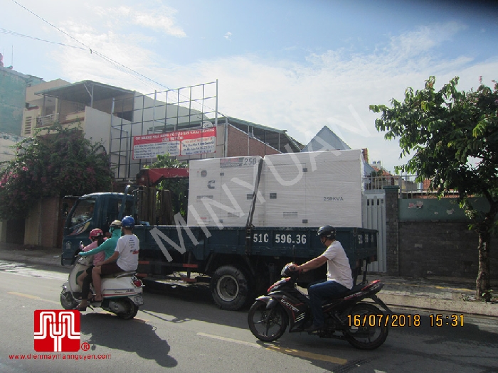 The Set of 250kva Cummins generator was delivered to Ho Chi Minh on 16/07/2018