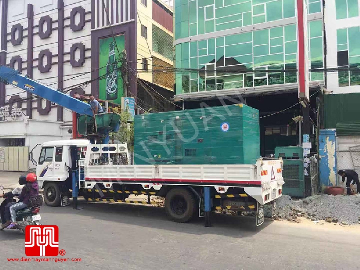 The Set of 350kva Cummins generator was delivered on 20/02/2019