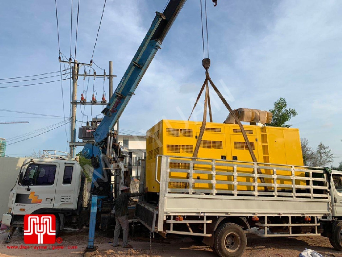 The Set of 400kva Cummins generator was delivered on 01/04/2019