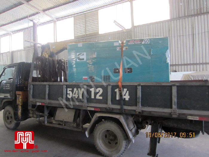 The Set of 50kva Cummins generator was delivered to customer in HCM on 15/06/2017