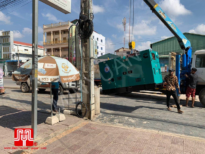 The Set of 60kva Cummins generator was delivered on 02/04/2019