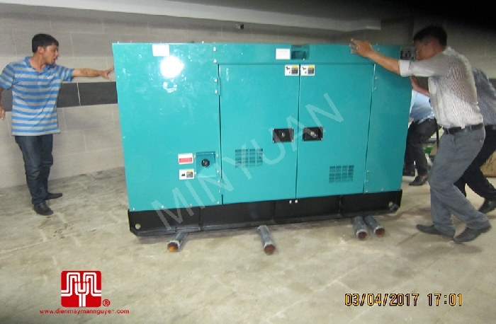 The Set of 60kva Cummins generator was delivered to customer in HCM on 03/04/2017